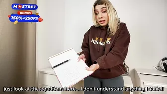 step bro helps step sis with math homework in exchange for sex!