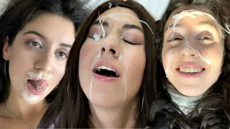 Best Facial Compilation, Cum in Mouth , Cum Swallowing - Katty West