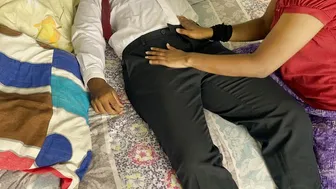 Asian young couple having hardcore fuck at hotel