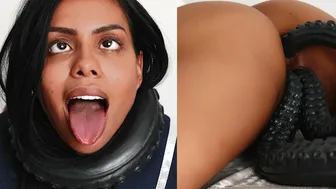 Black Schoolgirl Canela Skin Alien Fucked Triple Penetration - Pussy Pov Extreme Creampie