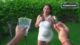 PREGNANT accepted challenge on the street for money, and we ended up fucking jeniferplay xxx