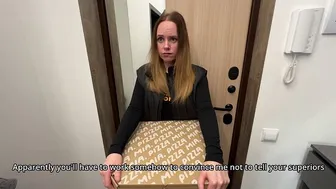 The delivery girl ate my pizza... and now she's working it off with her body