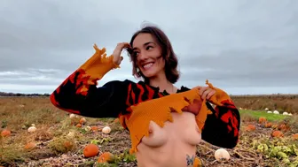 FLASHING IN A PUMPKIN PATCH WITH MY FRIEND