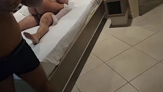 Hot wife in sex with stranger they met at swinger house in PR