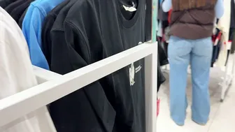 Almost Caught Fucking Her Big Juicy Ass in Public Fitting Room 