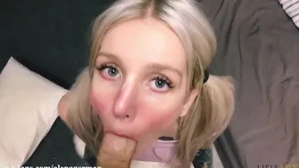 Sexy Classmate Sensual Sucking Big Dick till Cum on Face