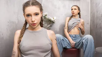 Secret room with a dick inside. Glory Hole. FULL on LunaEvans Com