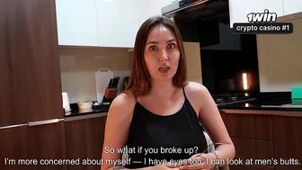 POV: StepMom Gives Me a Secret Kitchen Blowjob After Staring at My Cock Under the Table
