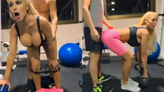 Watch me seduce my Personal trainer and swallow all his Cum Lana Myers 