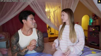 Playing Rock Paper Scissors with my girlfriend until I CUM- Titus Low x Melody Marks