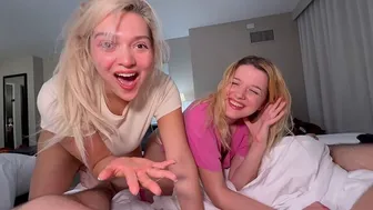 Thick Latina Stepsis & Tiny College Teen Share Hotel Room with Stepbro - Dez Hansen x Adaline Star POV