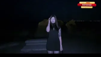 Real sex on the beach with hot girl in tight dress