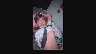 Me Duele su VERGOTA pero Me Gusta! COLEGIALA se Come una VERGOTA! Big Cock! Video casero!