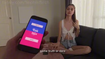 Playing Truth or Dare with my Stepsister. She won!