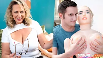 MatureClub - Busty German Language Teacher Kathy Deep Catches her Student with a Sex Doll