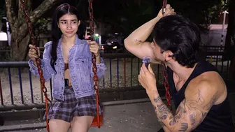 She Was Shy But Curious - Playground Interview Turns Into All-Night Anal