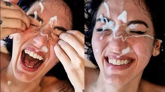 Real Female Squirting Orgasm at min. 15.10 - Huge Cumshot on Face - the biggest load of cum ever - hard missionary fuck - cowgirl orgasm - doggystyle
