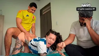 Friend fucks his friend's wife after losing a bet - Angel Cruz & Blaze Rager