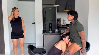 Horny Stepmom Fucks Her Stepdaughter's Boyfriend Behind Her Back