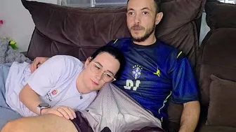 Stepsister is seduced by her stepbrother while watching the Brazil game