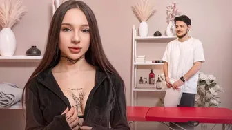 Redhead in Pink Dress Gives Sloppy Blowjob and Rides Cock. FULL on MurkovskiHub com