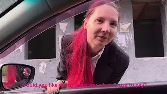 "Please not in the Pussy, I have a boyfriend" A cute student paid with her asshole for the trip