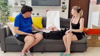 PURITAN STEPMOM INVOLVED IN HER FIRST THREESOME EXPERIENCE WITH MARK, SEX DOLL TANTALY