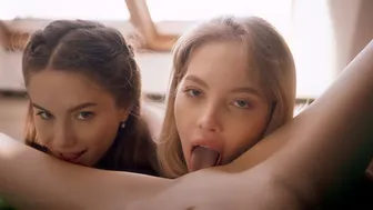 ULTRAFILMS Amazing threesome lesbian scene starring Bella, Leona Mia, and Liz Ocean