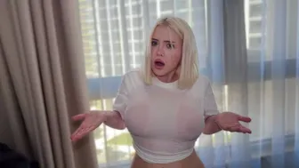 BROKEN AIR CONDITIONER+WET BIG TITS= HOT SEX WITH MY FRIEND