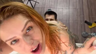Camila Vegas - Naughty redhead fucking in the neighborhood front window