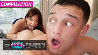 MY PERVY FAMILY - Horny GILFs Seduce Their Stepsons To Fuck Them In This Hot Step granny Compilation