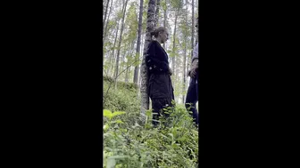 Lesbian Fucking in the Forest - Oral and Ass Tribbing