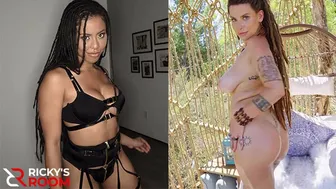 RICKYSROOM - Kira Noir and Indica Flower Double Showcase