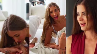 Lily Phillips CAUGHT with my husband's cock in her mouth | Little Caprice, Marcello Bravo FFM Threesome