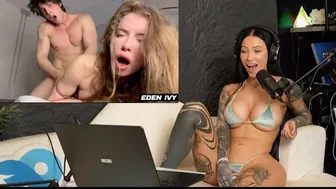 Gattouz0 & Eden Ivy, Porn ASMR Reaction, Hardcore Fuck And Mouth Fucking - Willow harper