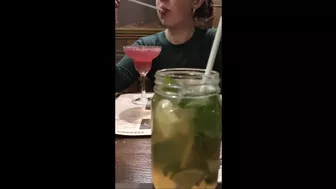 She heats me up at the restaurant then empties me at home