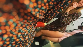 The Girl Worked out the Purchase right in the Locker Room of the Shopping Center