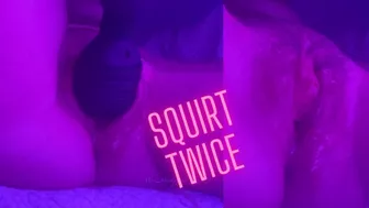 Wanna Listen To The Sound Of My Dripping Wet Pussy When I Squirt and Gush Cum Twice!! ASMR